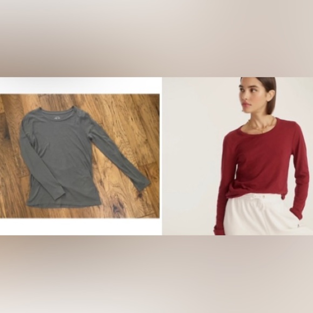 JCrew Dark Gray Vintage Cotton Tee